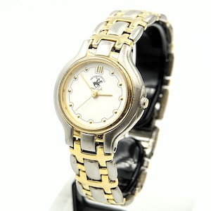 BEVERLY HILLS POLO Club Ladies Two Tone Gold Plated Watch Ref. LB0001 - original - running - excelent condition