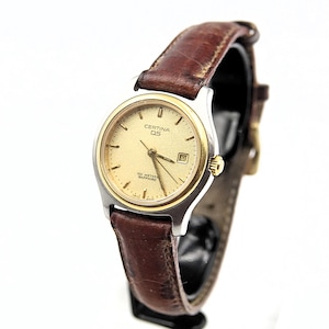 Montre cocktail vintage Certina DS réf. EOL 7030 7130 44 avec bracelet d'origine - original - vintage - en cours d'exécution - en excellent état - dos tortue