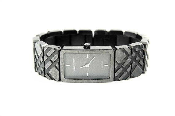 BURBERRY LONDON LADIES Tank Watch Black Beautiful Designer  display picture 1
