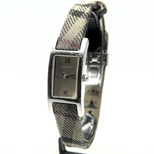 Reloj BURBERRY LONDON LADIES Tank, una hermosa marca de diseñador de moda, original, fabricado en Suiza, en buen estado, BU1015