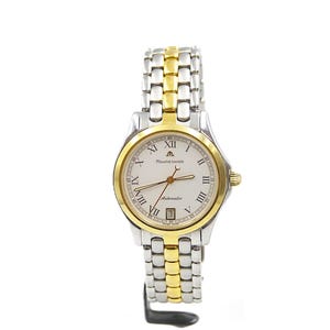 MAURICE LACROIX PONTOS Automatic White Dial Roman Numerals Two Tone Gold Case / Band Ref. 68641 - original - swiss made - excelent condition