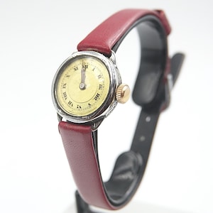 Montres : montre de cocktail allemande - Art déco en argent nielle 800 gravé - échappement à cylindre - Remontage manuel - Running - vintage des années 1910