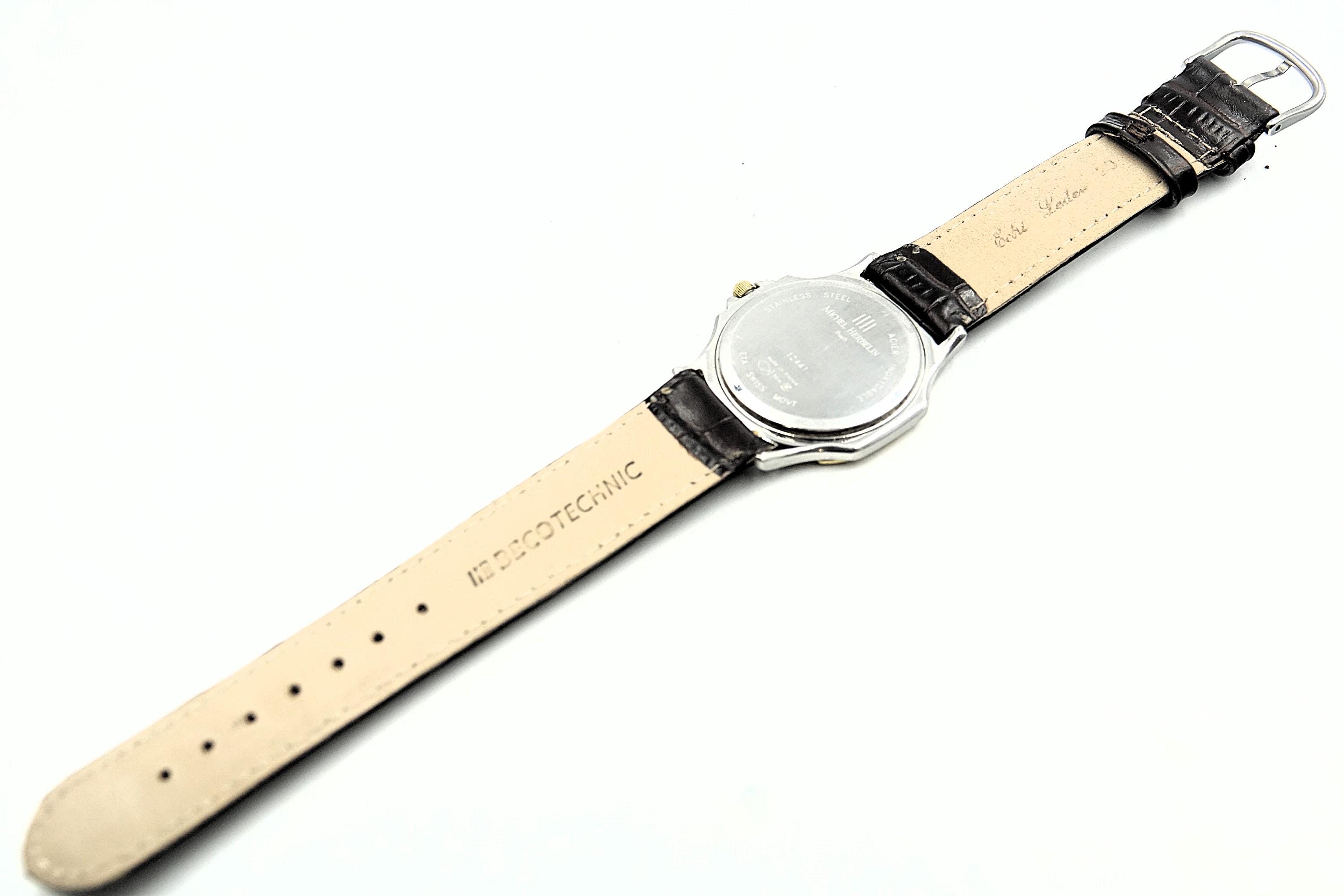 MICHEL HERBELIN SAFARI Two Tone White Dial Roman Numerals Eta