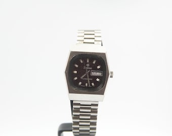ZODIAC Automatik mit rotem Kristall Zifferblatt und NSA Band Ref. 352378 - Original - laufend - sehr guter Zustand