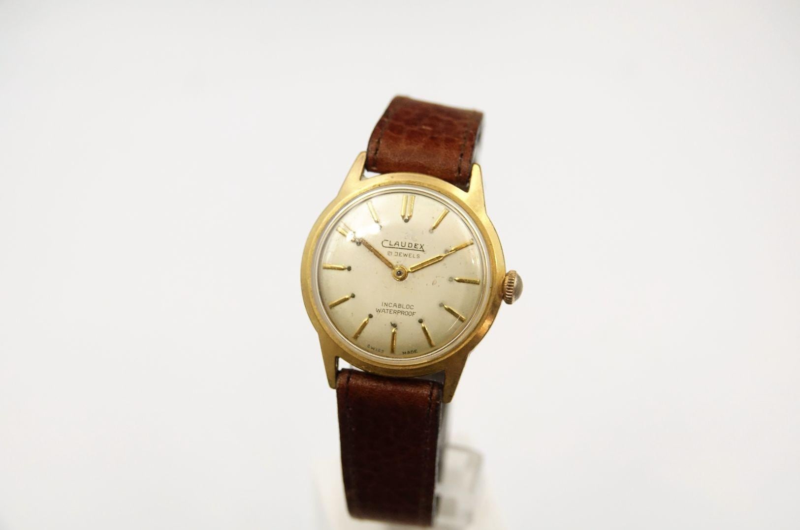 CLAUDEX Hand Wind 21 JEWELS Incabloc Waterfroof - Original