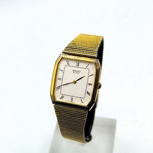 Seiko Watches Unisex Quartz Dress Tank Watch Ref. 5530-5350 - Vintage 1970