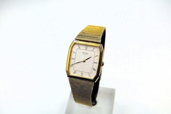 Seiko Watches Unisex Quartz Dress Tank Watch Ref. 5530-5350