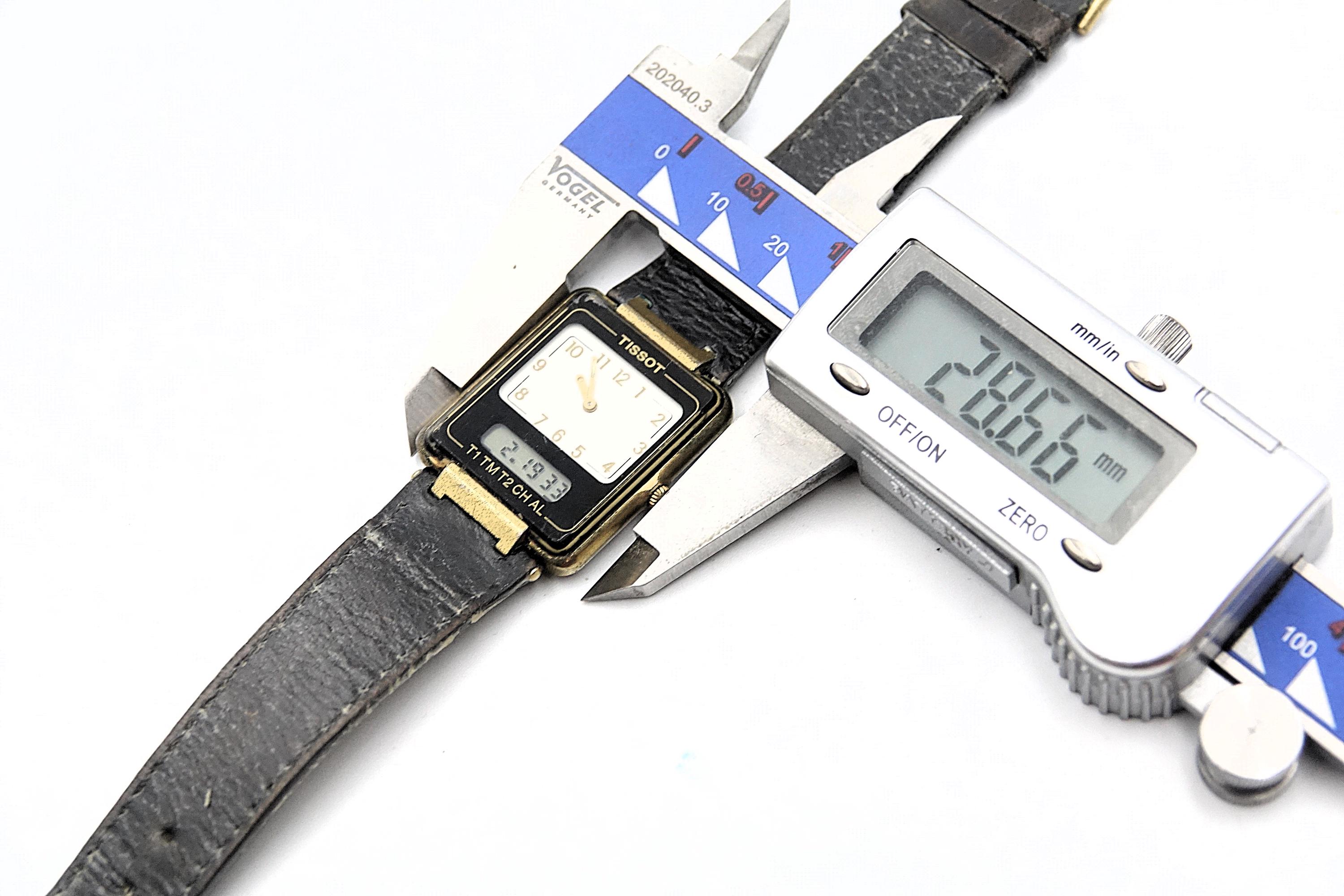 Beautiful Vintage TISSOT TWOTIMER Ana-digital TANK Watch With