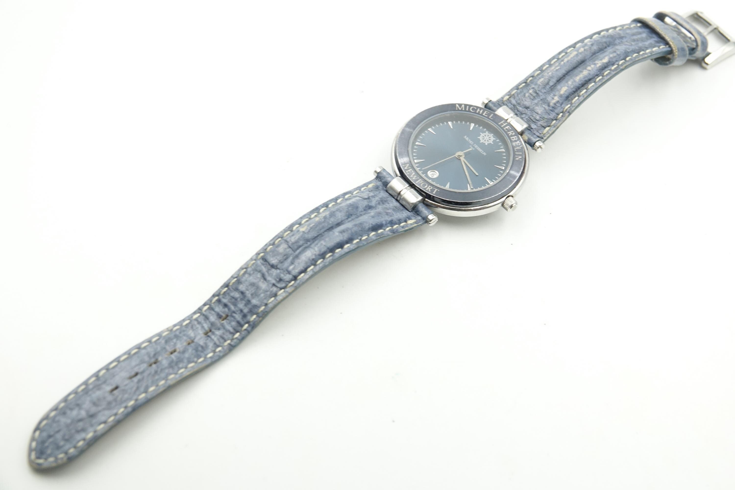 MICHEL HERBELIN NEWPORT Men Blue Dial Quartz Ref. 12456-s