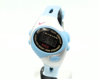 Nike Triax Stainless Steel Chronograph Watch – Y2K Style, Water