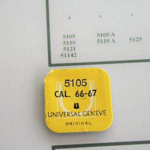 UNIVERSAL GENEVE - CAL. 66-67 part nr. 5105 - original vintage - genuine parts - swiss made -
