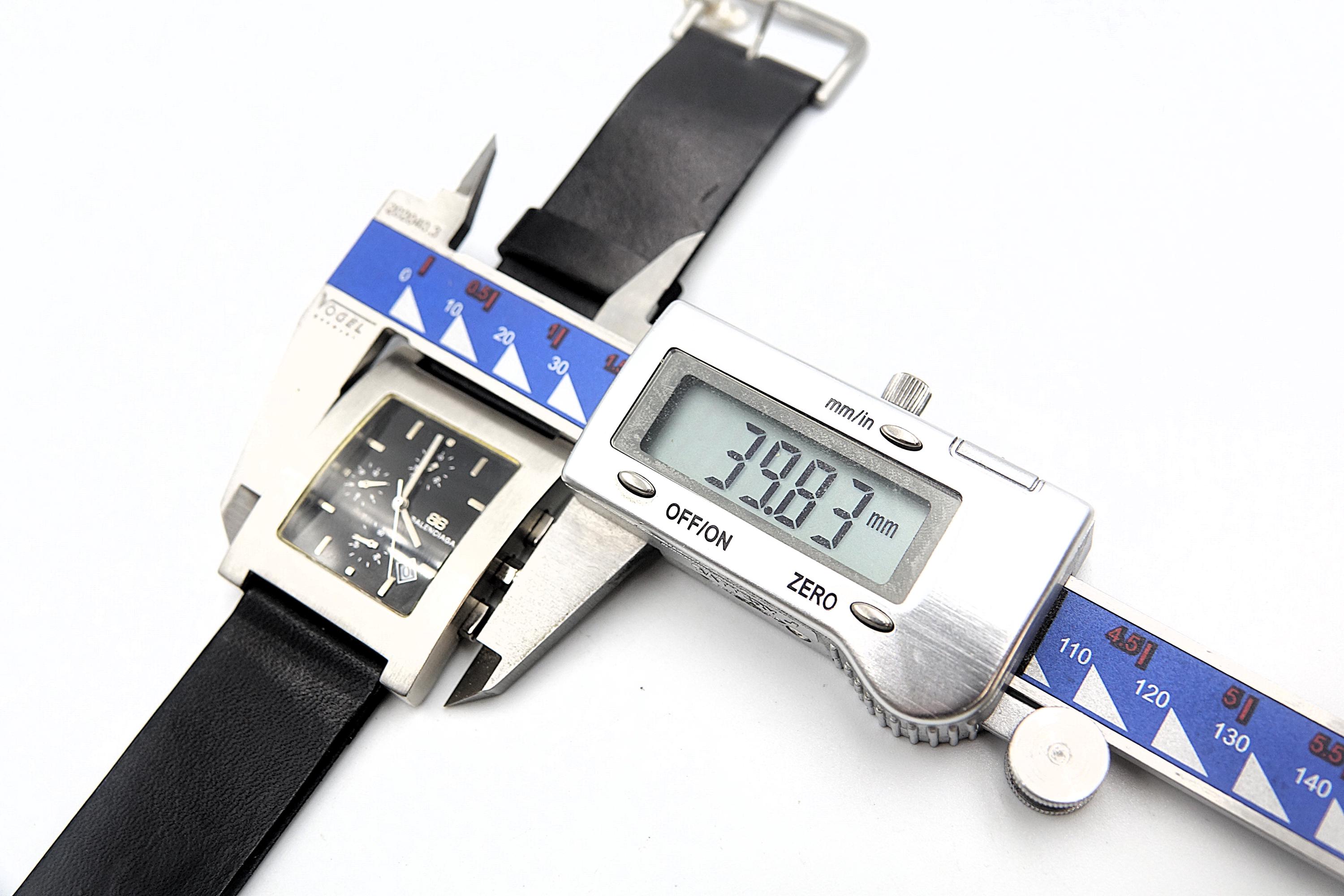 BALENCIAGA PARIS MEN Tank Chronograph - Full Set With Box (nos