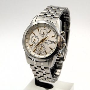 Original Seiko Chronograph Ref. 7T92-0Lh0 New battery installed. - Vintage - Original - Very rare Japan Made