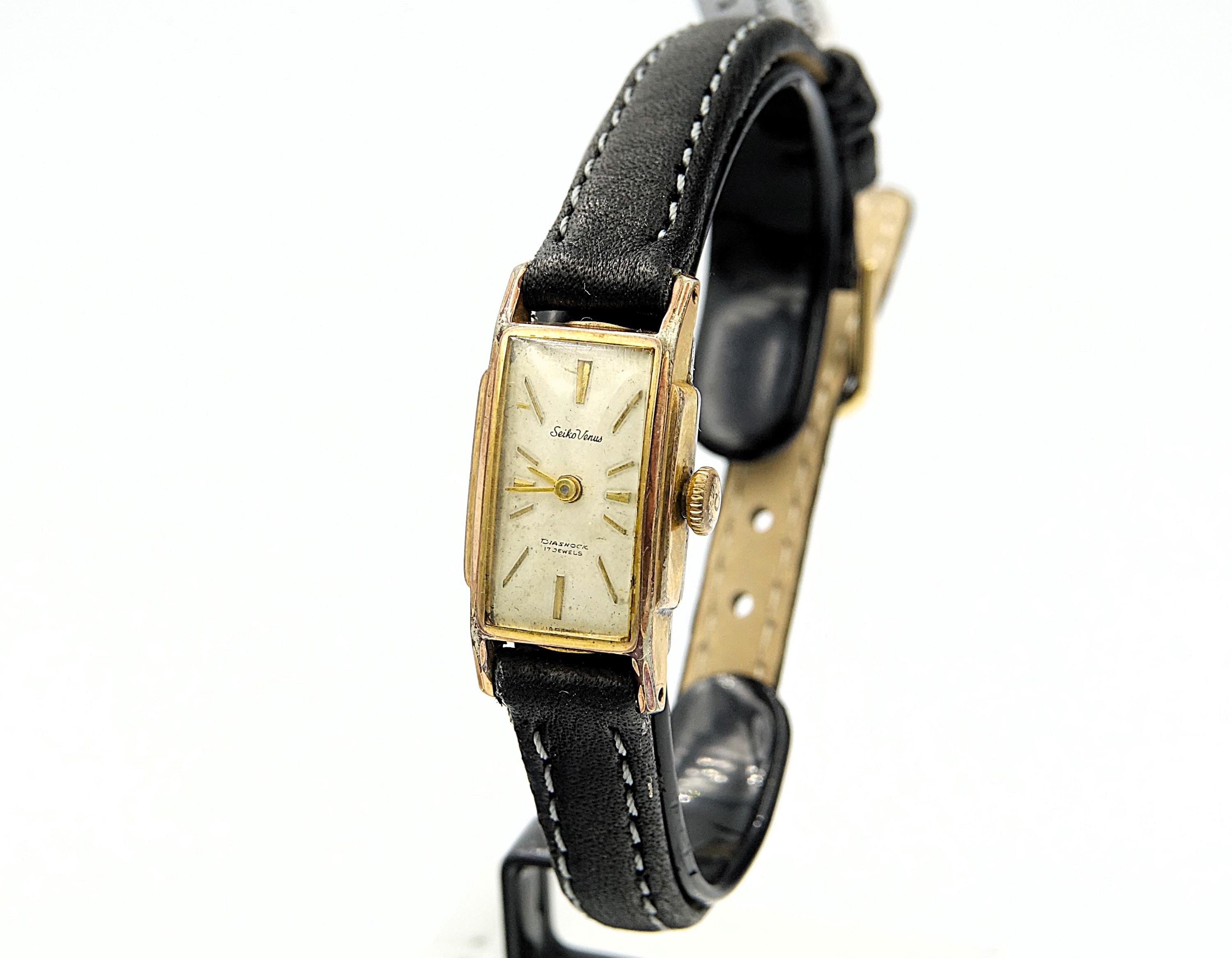 Working VTG 1963 Bulova Automatic 17J Self Winding Ladies Watch 20mm Fit 7\