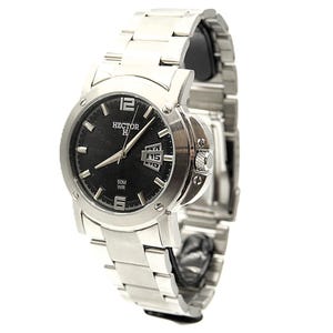 HECTOR H MEN Large Size Black Radiant Dial NOS New Old Stock - original - French Designer - running - excelent condition