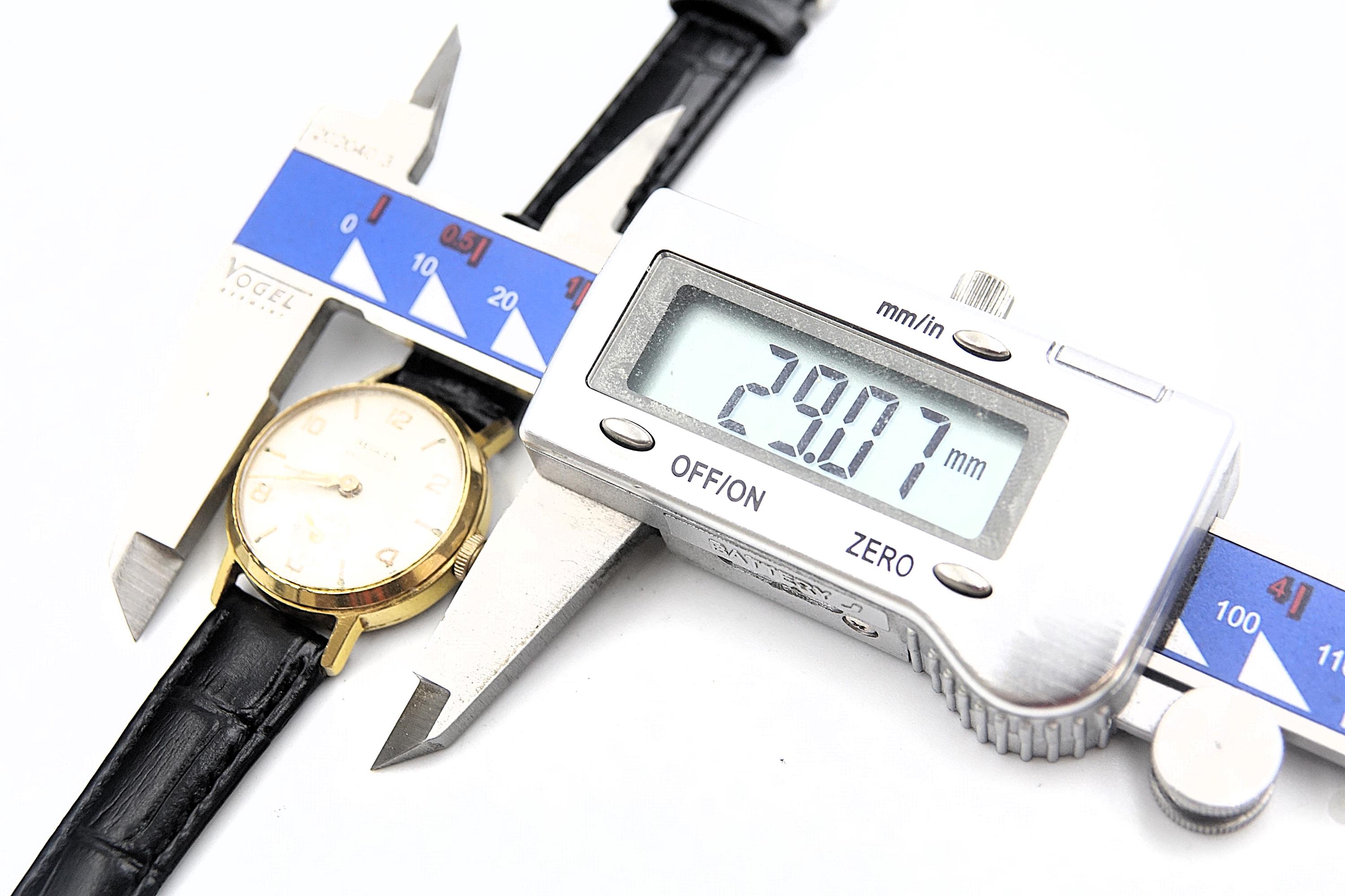 Montre Mécanique Femme REGLEX Antichoc - Argenté, Bracelet Cuir Neuf - Occasion Fonctionne Bien