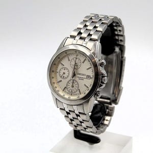 Original Seiko Chronograph Ref. 7T92-0Lh0 New battery installed. - Vintage - Original - Very rare Japan Made