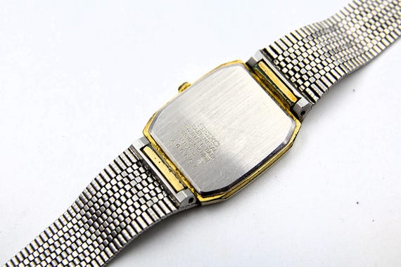 Seiko Watches Unisex Quartz Dress Tank Watch Ref. 5530-5350