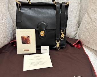 Coach Willis Legacy 70th Anniversary Vermillion Leather Handbag
