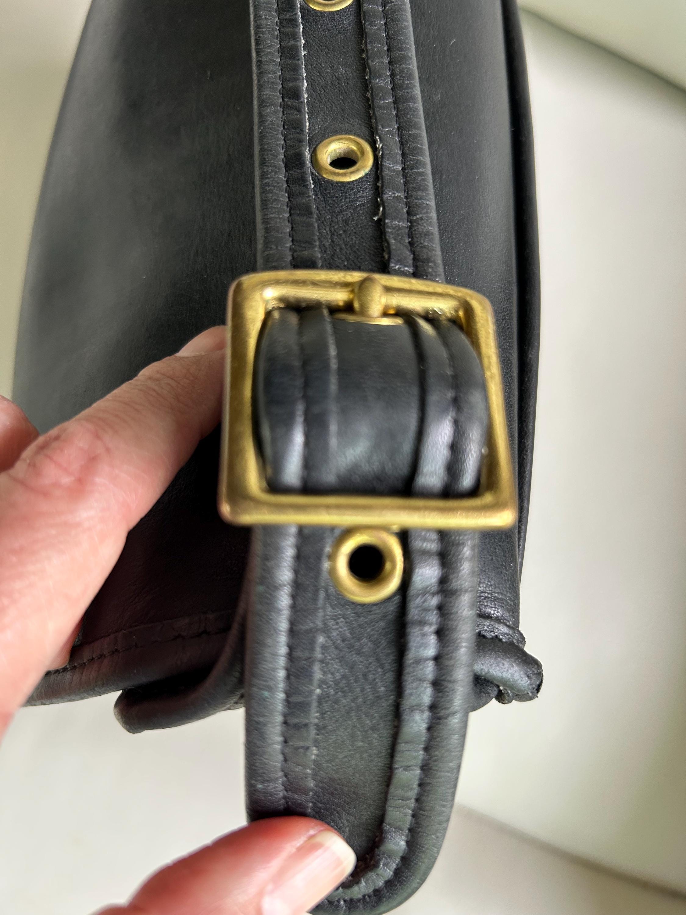 Vintage Leather Coach Legacy, Flap, Crossbody Bag, Made in the USA