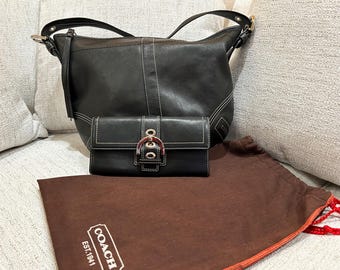Coach Mini Hobo Shoulder Bag 6266 – Black Jacquard Signature