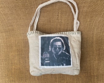 Small cotton Jerry Garcia purse