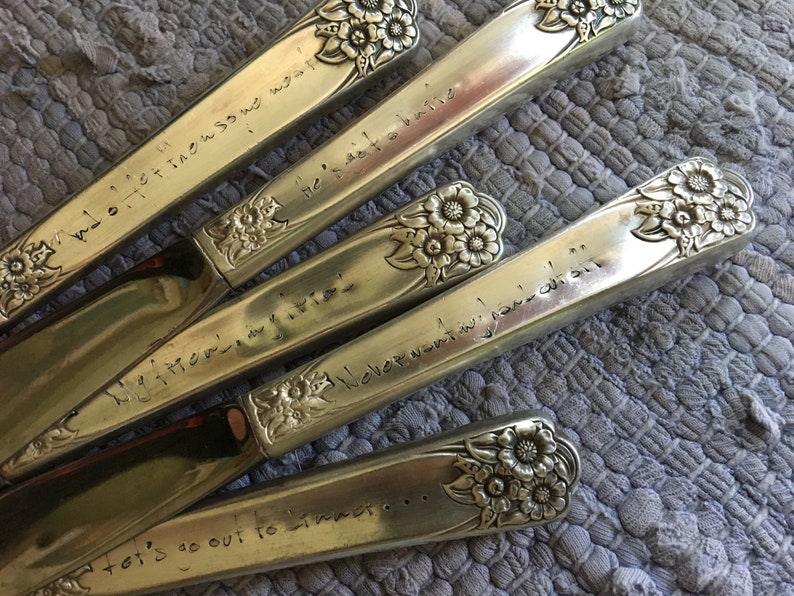 SALE was 350.00 Phish silverware 30 piece Phish silverware Phish wedding gift Phish shower gift Phish birthday gift hippie wedding