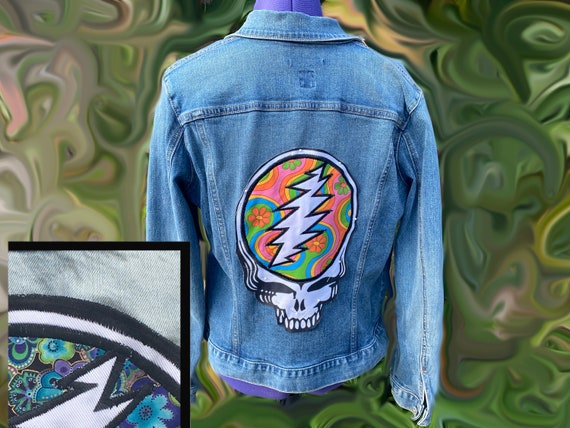 Women's XS, Girls Large Steal Your Face jean jack… - image 1