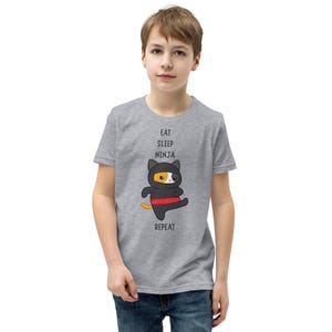 Eat Sleep Ninja Repeat Youth Short Sleeve T-Shirt