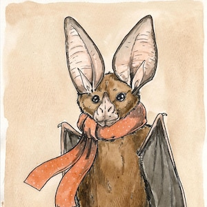 A California Leaf Nosed Bat an original hand painted queen image 1