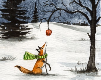 The Last One   -  Signed Print ~   no2 in the 2021-22 Little Red Fox Series  -