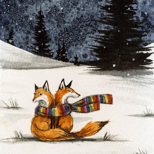 Love is Love - Gesigneerde Print ~ no1 in de 2021-22 Little Red Fox Series -