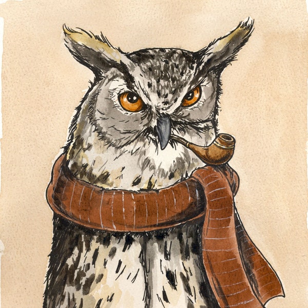 Eurasian Eagle Owl (an original hand painted queen)
