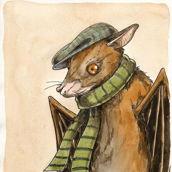 The Greater Short-Nosed Fruit Bat (an original hand painted queen)