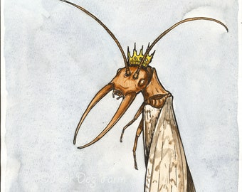 A Weird Dobsonfly King (an original hand painted king)