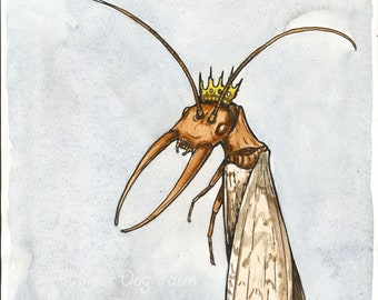 Ein seltsamer Dobsonfly König (ein original handbemalter König)