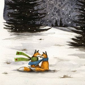 Take Care - ondertekend afdrukken ~ nr 1 in de 2017-18 Little Red Fox Series -