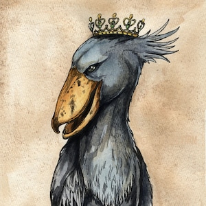 A Royal Shoebill Queen (an original hand painted queen)