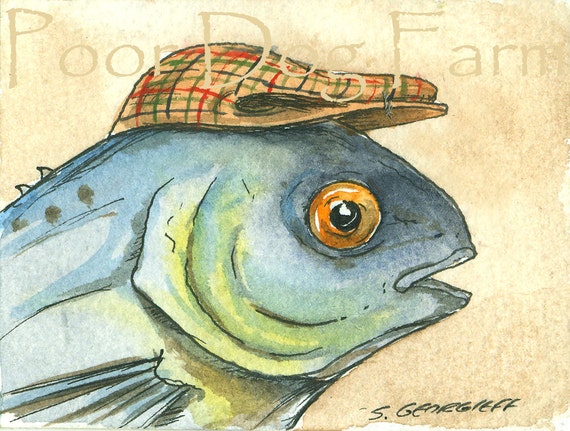 Butterfish in a hat