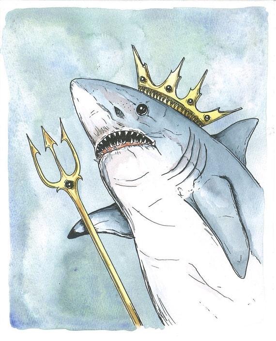 Royal Sharks 8 x10 (SPECIAL set of 2 prints)