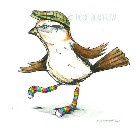 Happy Weird Sparrow