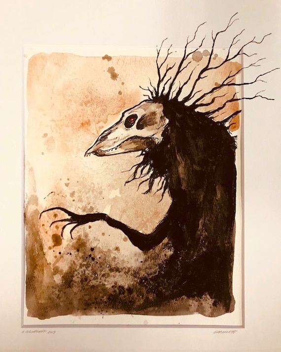 Eminate n0.2 in the Wendigo Series (an original hand painted artwork)