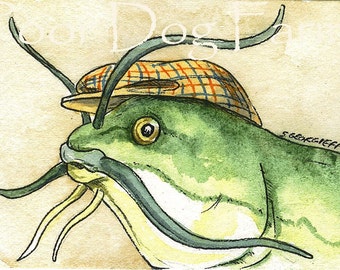 BullHead Catfish in a Hat