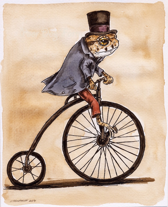 Mr. Toad Takes a Ride  (an original hand painted little one))
