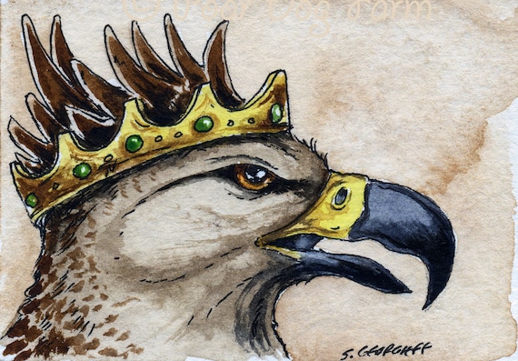 The Haast's Eagle ~~ No 74 of 100 series- ~ signed watercolor print