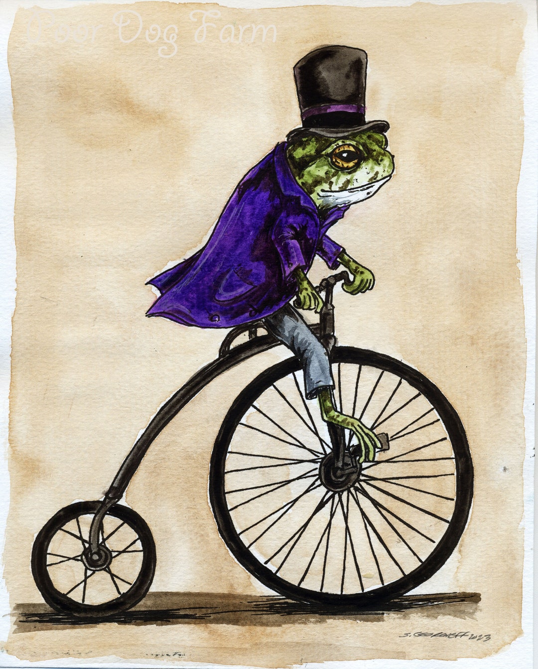 Mr. Toad Takes a Ride (an Original Hand Painted Little One)) - Etsy