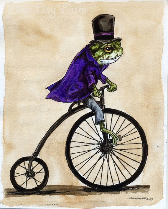 Mr. Toad Takes a Ride  (an original hand painted little one))