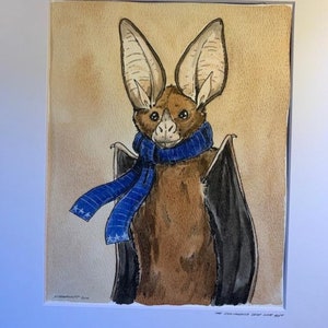 A California Leaf Nosed Bat an original hand painted queen image 3