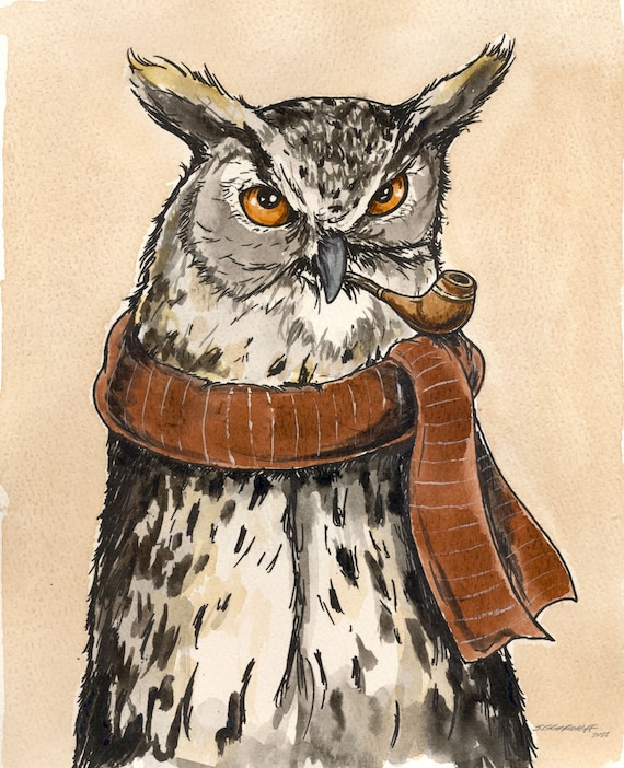 Eurasian Eagle Owl (an original hand painted queen)