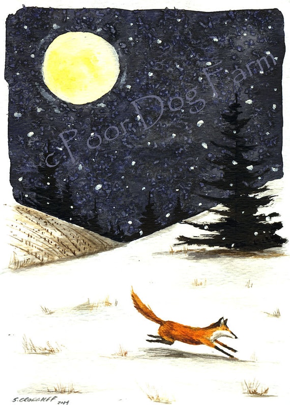 Night Run  8 x 10 Signed Print